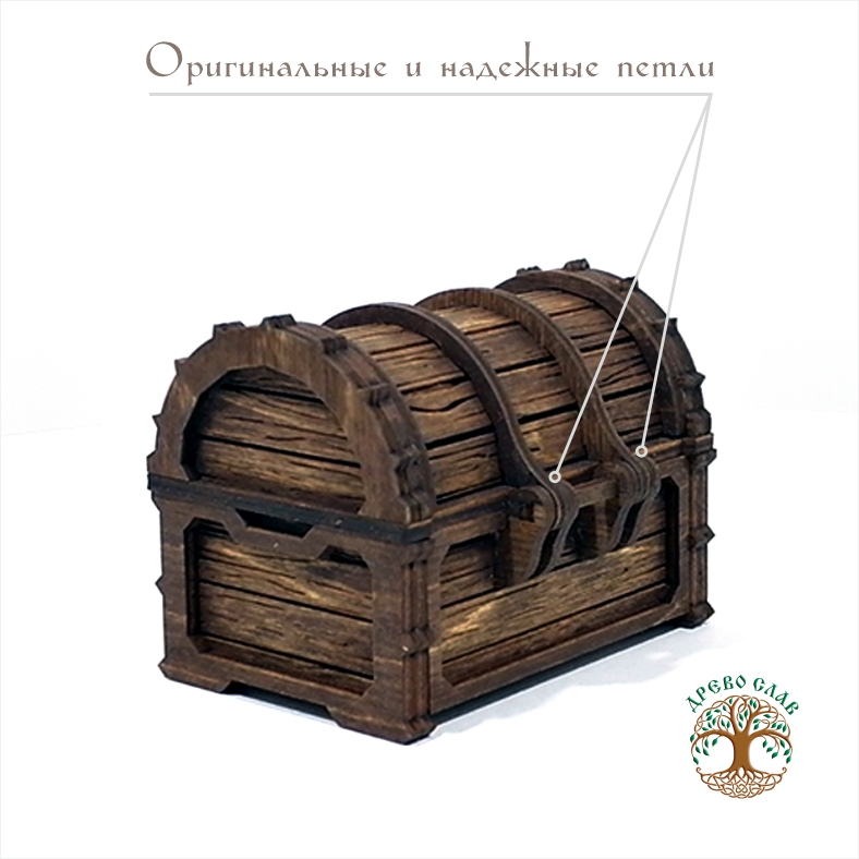 Шкатулка сундучок "средний"